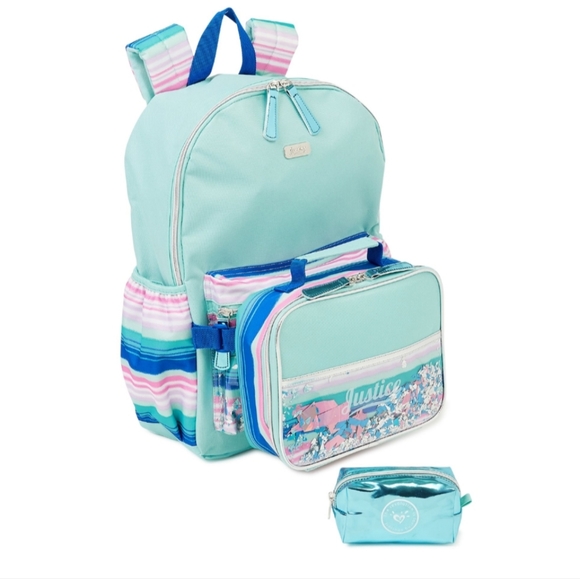 Justice Backpack Set 3 Piece Set - Picture 1 of 8
